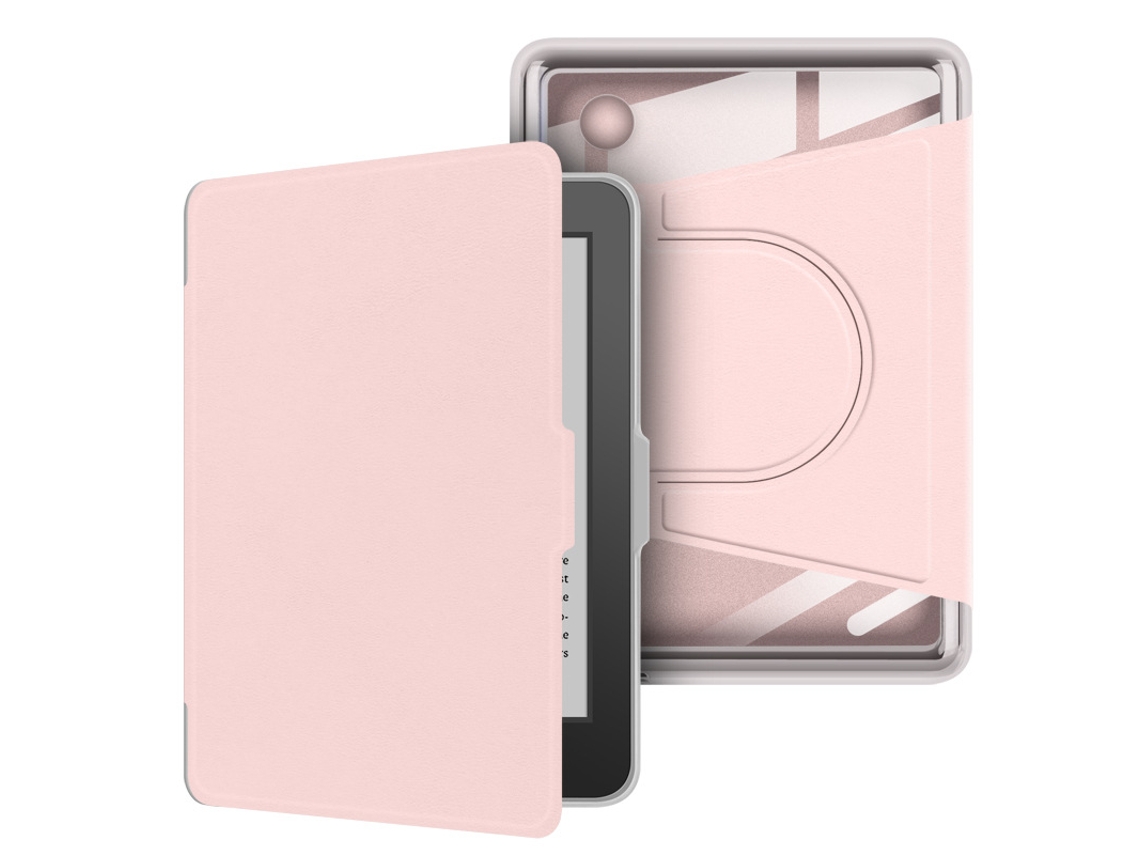 Capa para Kobo Clara Bw de 6 Polegadas, Suporte Ajustável em 360 Graus, Rosa SIURN