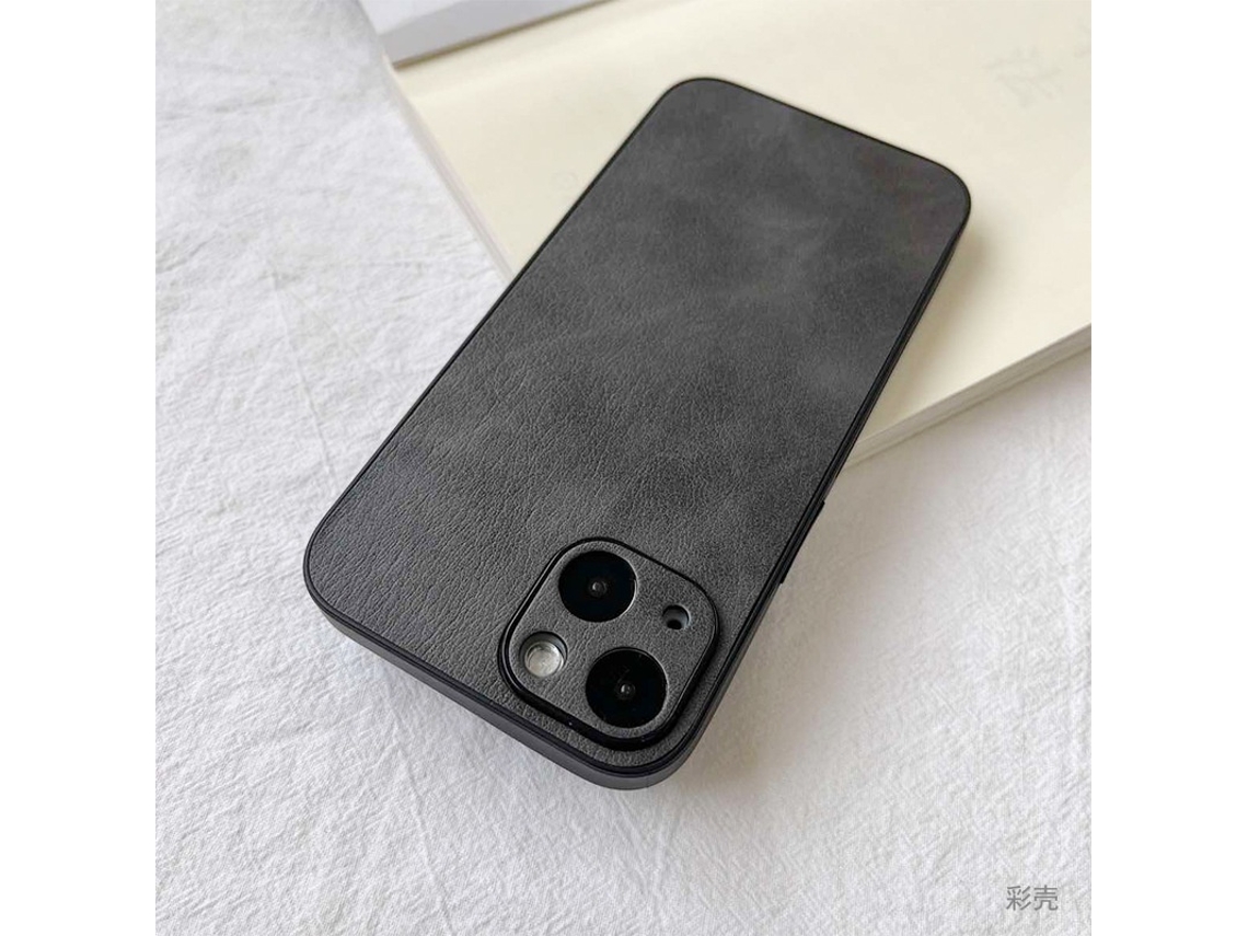 Capa Para Iphone 16 Pro Max Com Textura De Couro Cinza, Totalmente Resistente A Quedas, Simples, Sólida E Exclusiva.