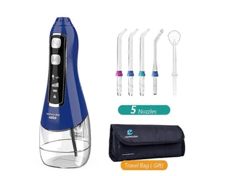 Waterpulse V580 Irrigador Oral Portátil Irrigador Oral Sem Fio Jato de Água Dental 6 Modos 320ml Ipx7 Limpador de Dentes À Prova D'Água Zmliyecqns