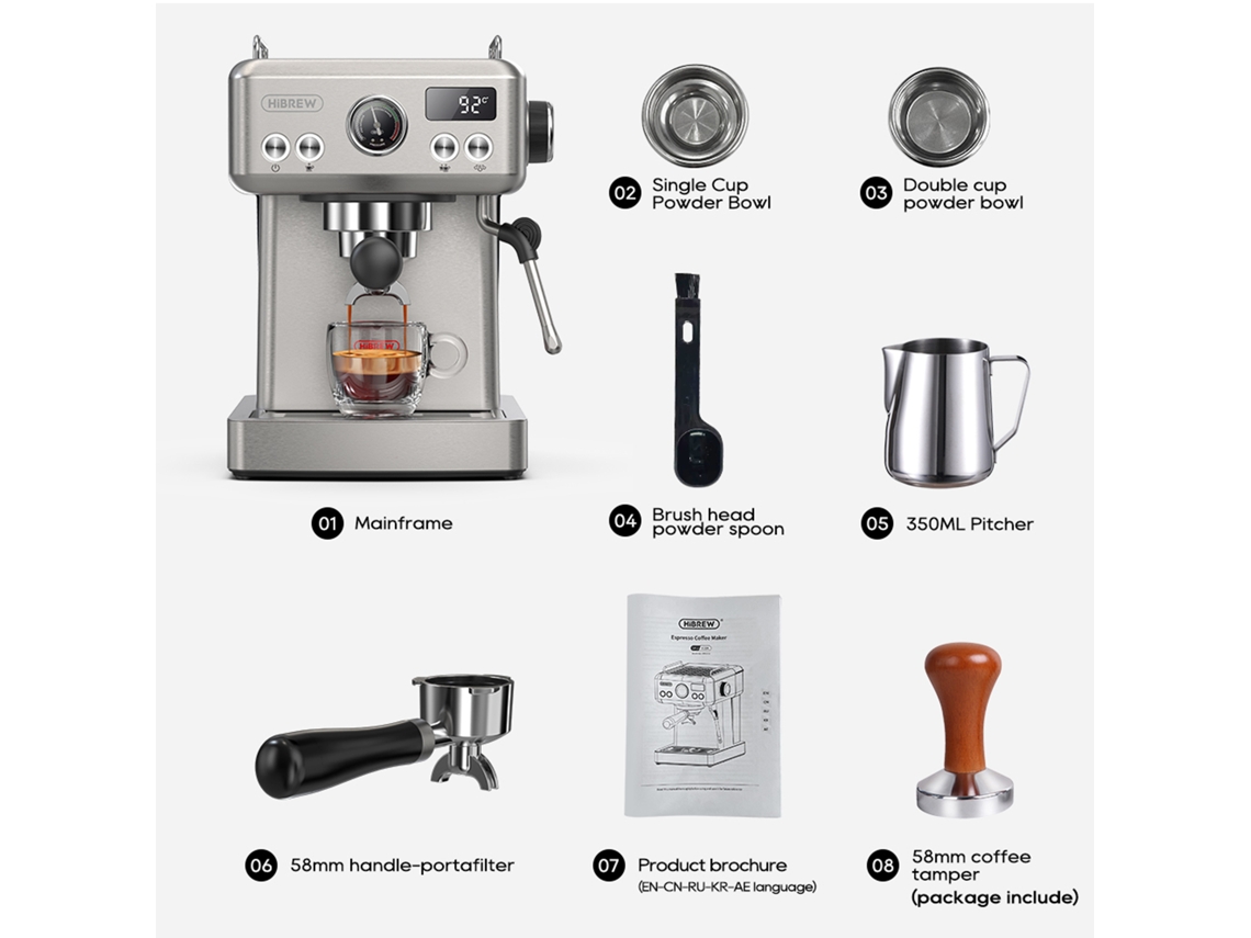 Máquina de Café LAXISCREED 20bar com Cappuccinador Digital