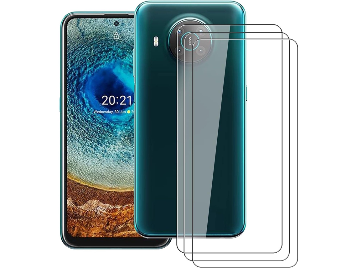 Conjunto de Películas de Ecrã Filme Alta Definição Dureza Antiarranhões Sem para Nokia X10 HONGWE. Vidro Temperado (3un)