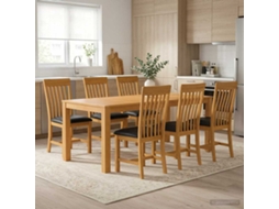 Vidaxl Conjunto De Sala De Jantar 7 Unid. Preto