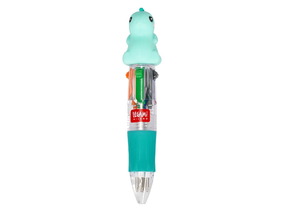 Mini Caneta Com 4 Cores Dino Legami
