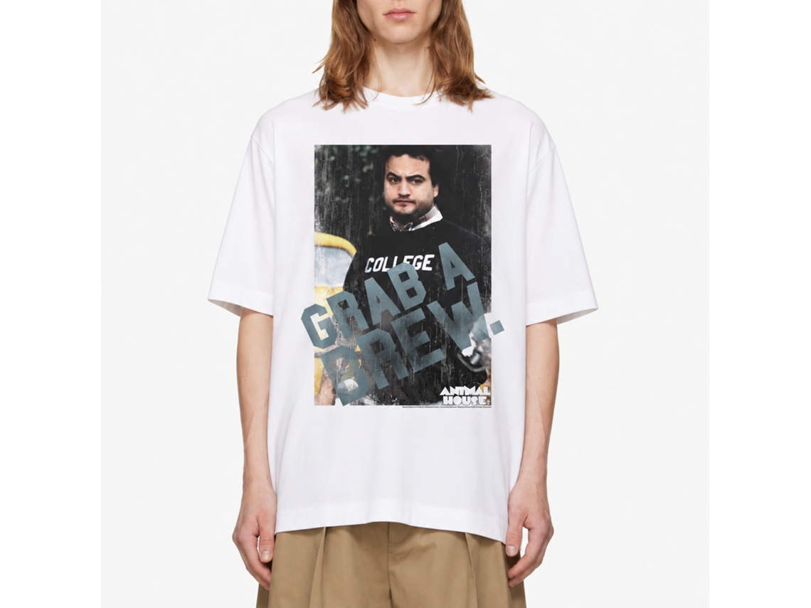 Rockinstone Animal House Movie Pb And Dr White Adult T-shirt Size:m