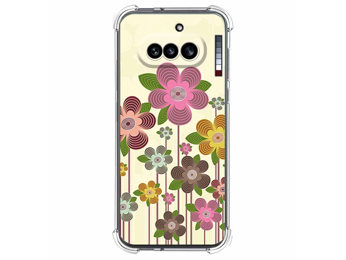 Capa Tumundosmartphone De Silicone À Prova De Choque Para Nothing Phone 4a 5g Com Estampa De Flores Da Primavera