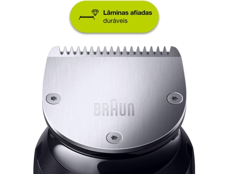 Aparador de Barba BRAUN BT7220 + Gillette (Autonomia 100 min - Mista - 0.5 - 21 mm)