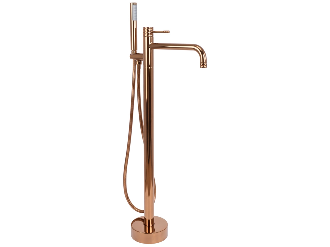 Torneira De Banheira De Chão Rea Lungo Diamond Cobre