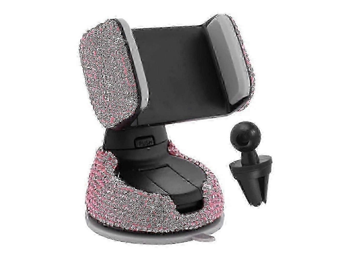 Suporte De Celular Veicular Com Ventosa E Strass, Com Clipe Para Tomada, Para Dispositivos Móveis. Nostalgia88