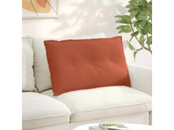 Vidaxl Travesseiro Para Costas Laranja Vermelho 80 X 50 Cm