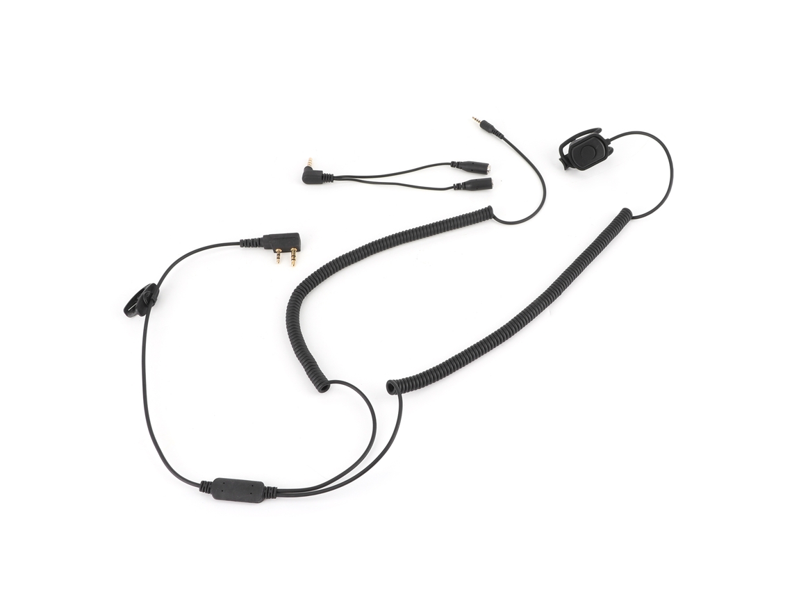 Cabo De Conexão Para Walkie Talkie, Cabo Bluetooth K Para Capacete, Acessórios Para Pilotagem, 1 Entrada, 2 Saídas Brilvibera