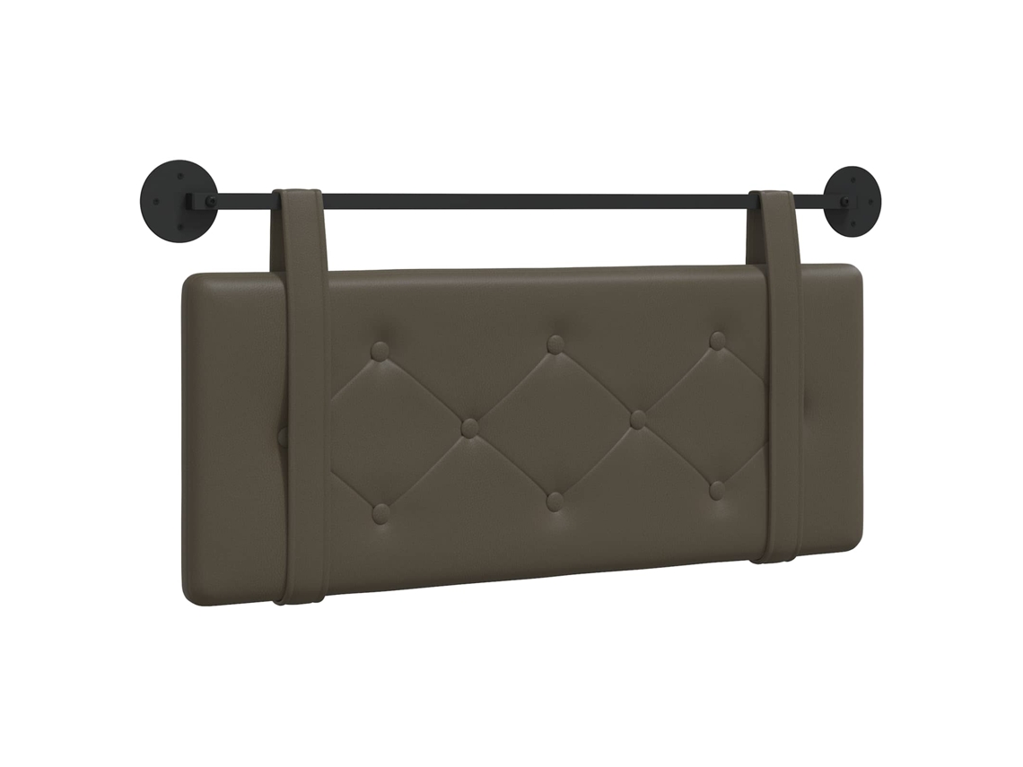 Conjunto 1 Cabeceira Vidaxl Cinzento Couro Sintético (110 X 55 X 5 Cm)