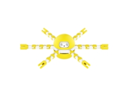 Walshlxq brinquedo Transformável Giróscopo Cadeia Robô Diy Mecânico Espiral Deformável Antiestresse para Crianças e Adultos