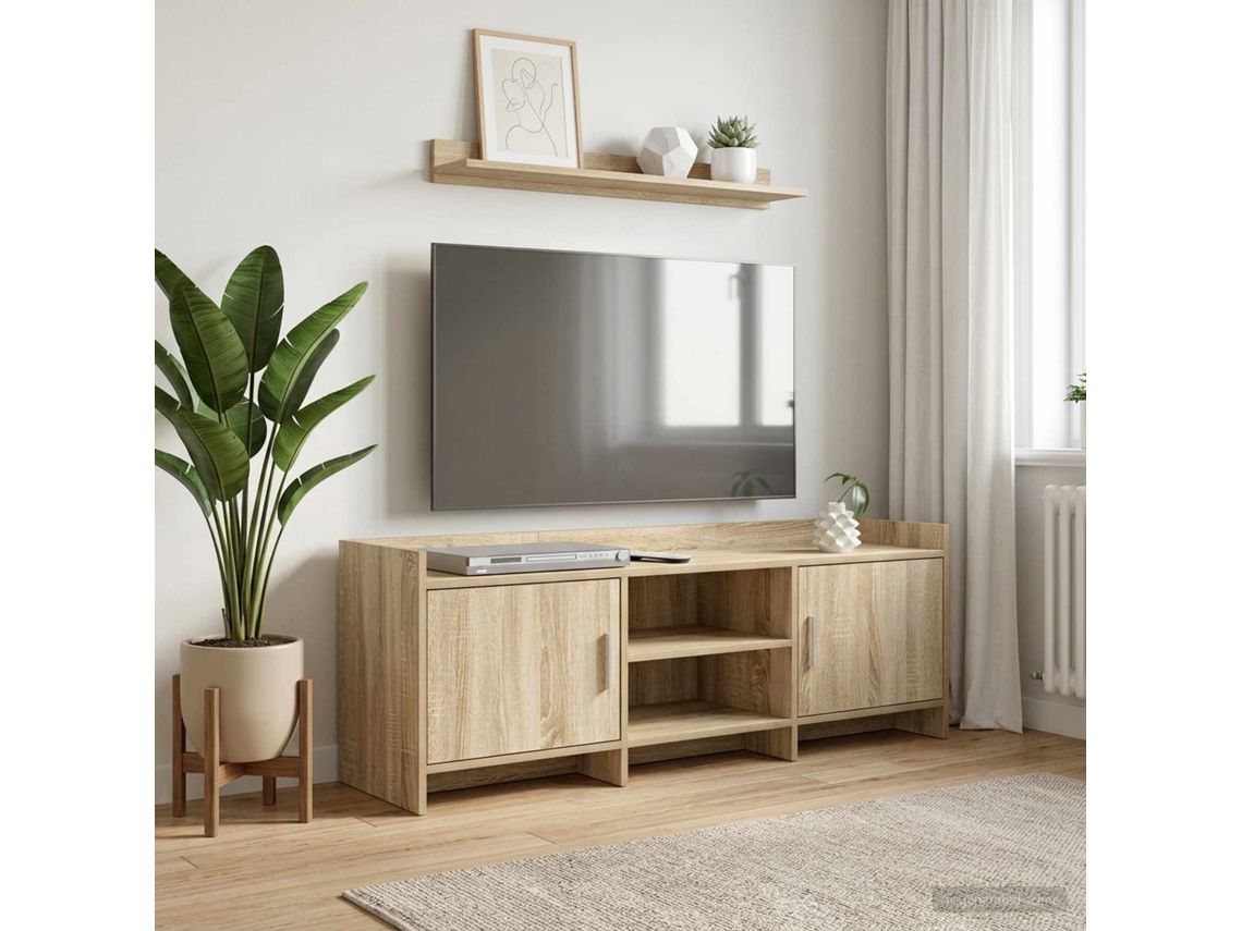 Vidaxl Gabinete Para Tv 130 X 33 X 47 Cm Carvalho Sonoma