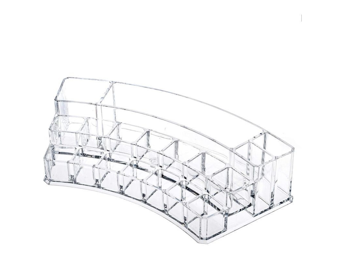 Organizador De Lábios De Acrílico Transparente New Arc Com 18 Espacios Para Maquiagem E Ferramentas De Beleza
