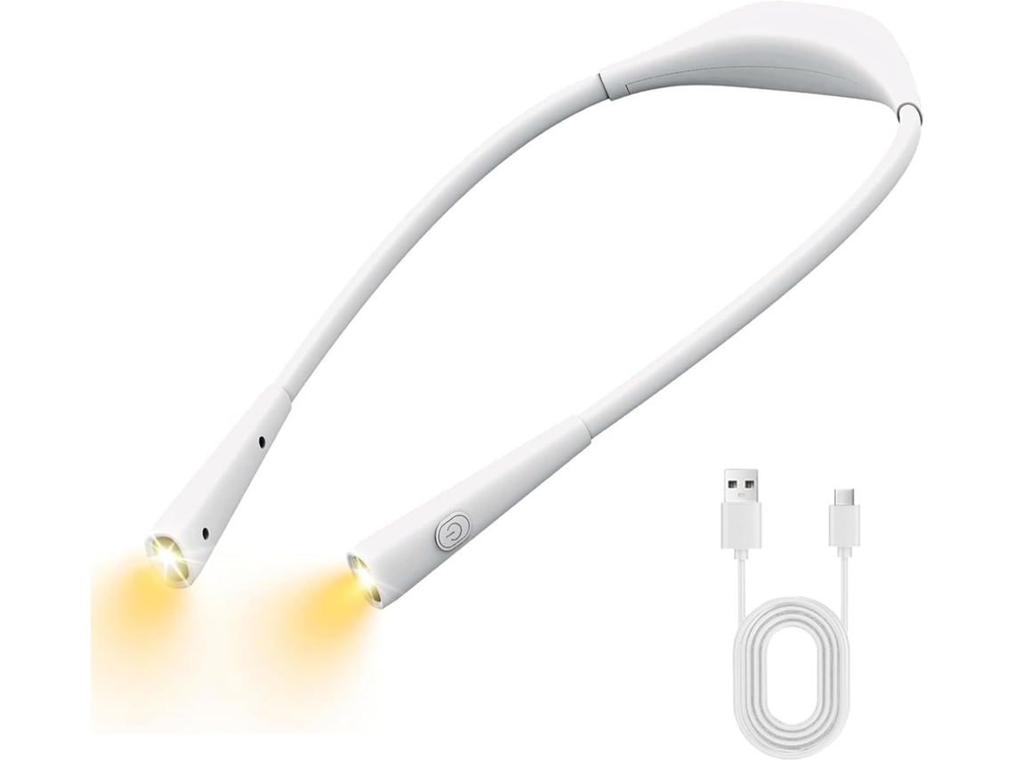 Luminária De Leitura Recarregável – Pescoço Led Inteligente E Dobrável, Com Bateria De 80 Horas Duração, Carregamento