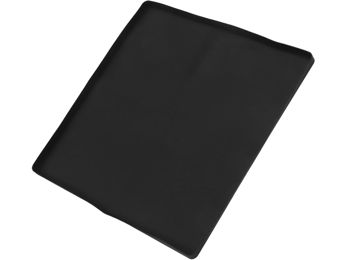 Tapete Absorvente De Silicone Preto Inoomp Com Borda Elevada, Portátil E À Prova De Vazamentos Para Mini Geladeira