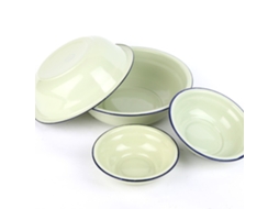 Tigela de Esmalte para Salada Tigela de Sopa Verde/amarela Tigela de Sopa Restaurante SUNNY SPACES