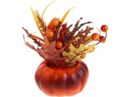 Decoração de abóbora em espuma laranja outonal, modelo criativo, durável e decorativo para festas.