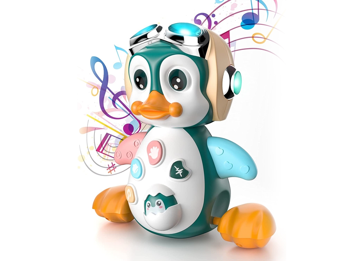 Ats brinquedo Pinguim Musical Dançante com Luzes e Música Brinquedos de Educação Infantil para Bebês Meninos e Meninas