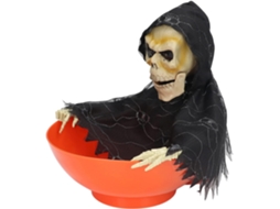 Porta Doces De Halloween, Prato De Doces Em Formato De Esqueleto Elétrico Com Luzes Brilhantes E Son Gokoco