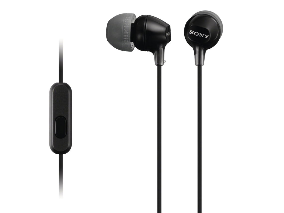 Auriculares com Fio SONY Mdr-Ex15Ap (In Ear - Microfone - Preto)