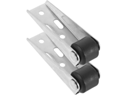 Aboofan 2-conjuntos De Rodízios Galvanizados Para Portão Jardim Com Nylon Pp, Maior Mobilidade E Facilidade De Uso