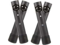 Extensões De 4 Pés De Mesa Em Aço Preto, Dobráveis E Portáteis.