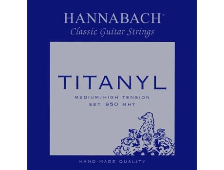 Cordas de Guitarra Clássica HANNABACH Titanyl 9507 MHT (E/A/D - Cobre folheado a prata e nylon)