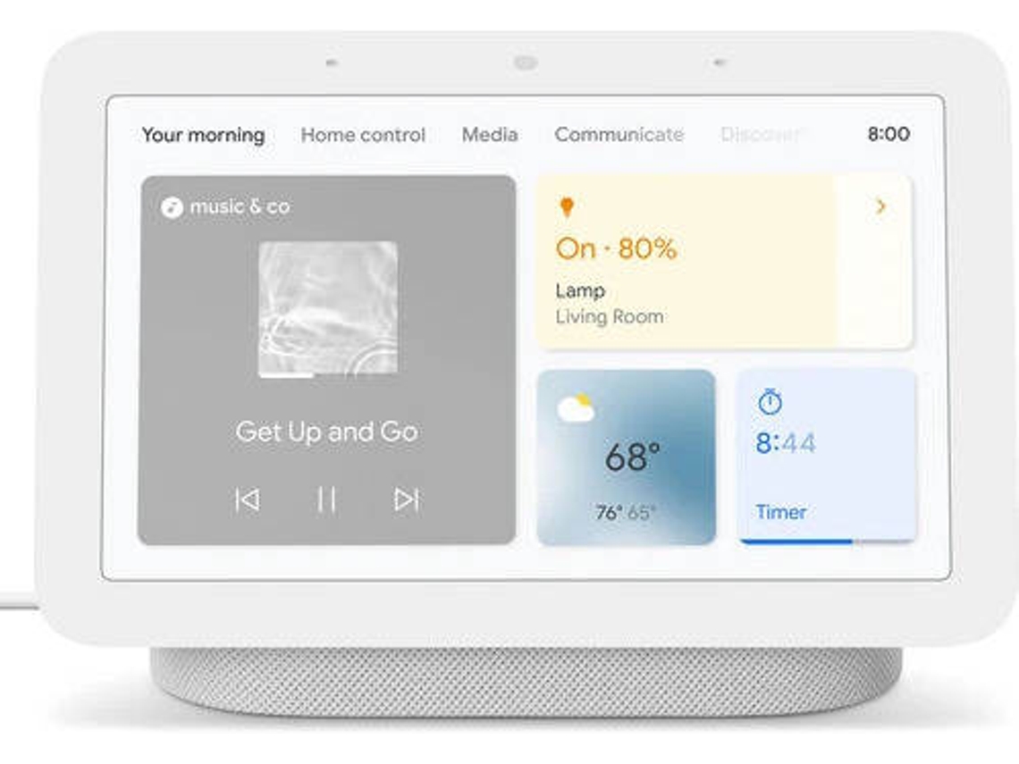 Assistente Inteligente GOOGLE Nest Hub 2ª geração (Google Assistant - Branco)