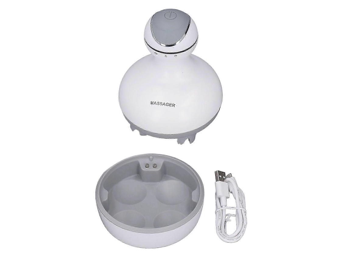 Massageador Eletrônico Vibratório Inteligente À Prova D'água Ipx7 Para Alívio Da Dor No Couro Cabeludo E Cabelo (25-26 Cm)