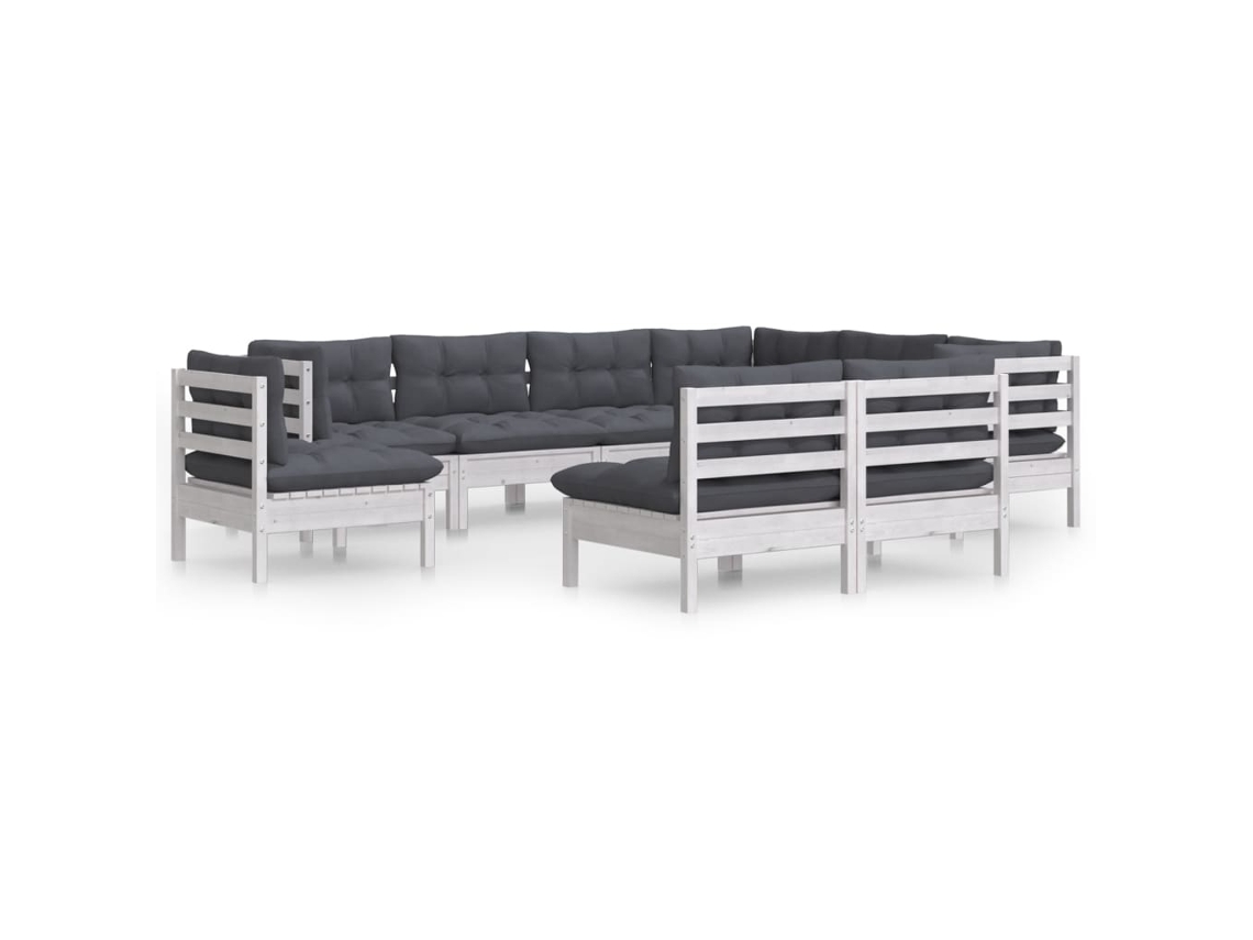 Garden Lounge Set, Garden Lounge Sets Vidaxl Branco Madeira De Pinho (n/a)