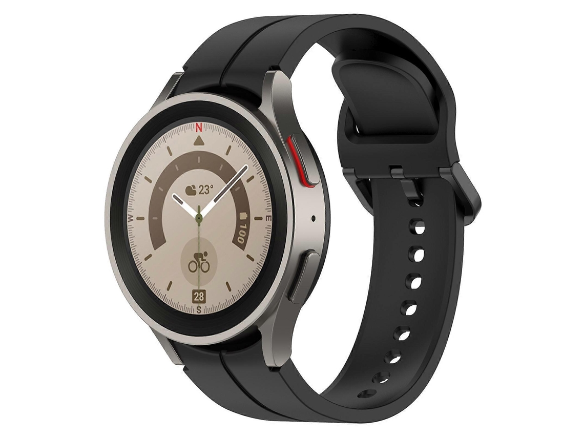 Pulseira De Silicone Com Fivela Colorida E Ranhuras Para Samsung Galaxy Watch 6 / 6 Classic