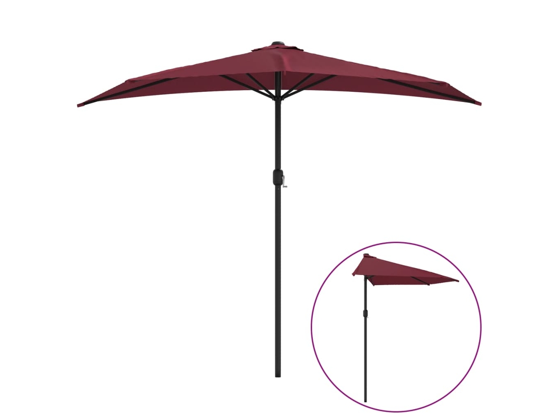 Balcony Parasol, Balcony Parasols Vidaxl Vermelho Tecido (n/a)