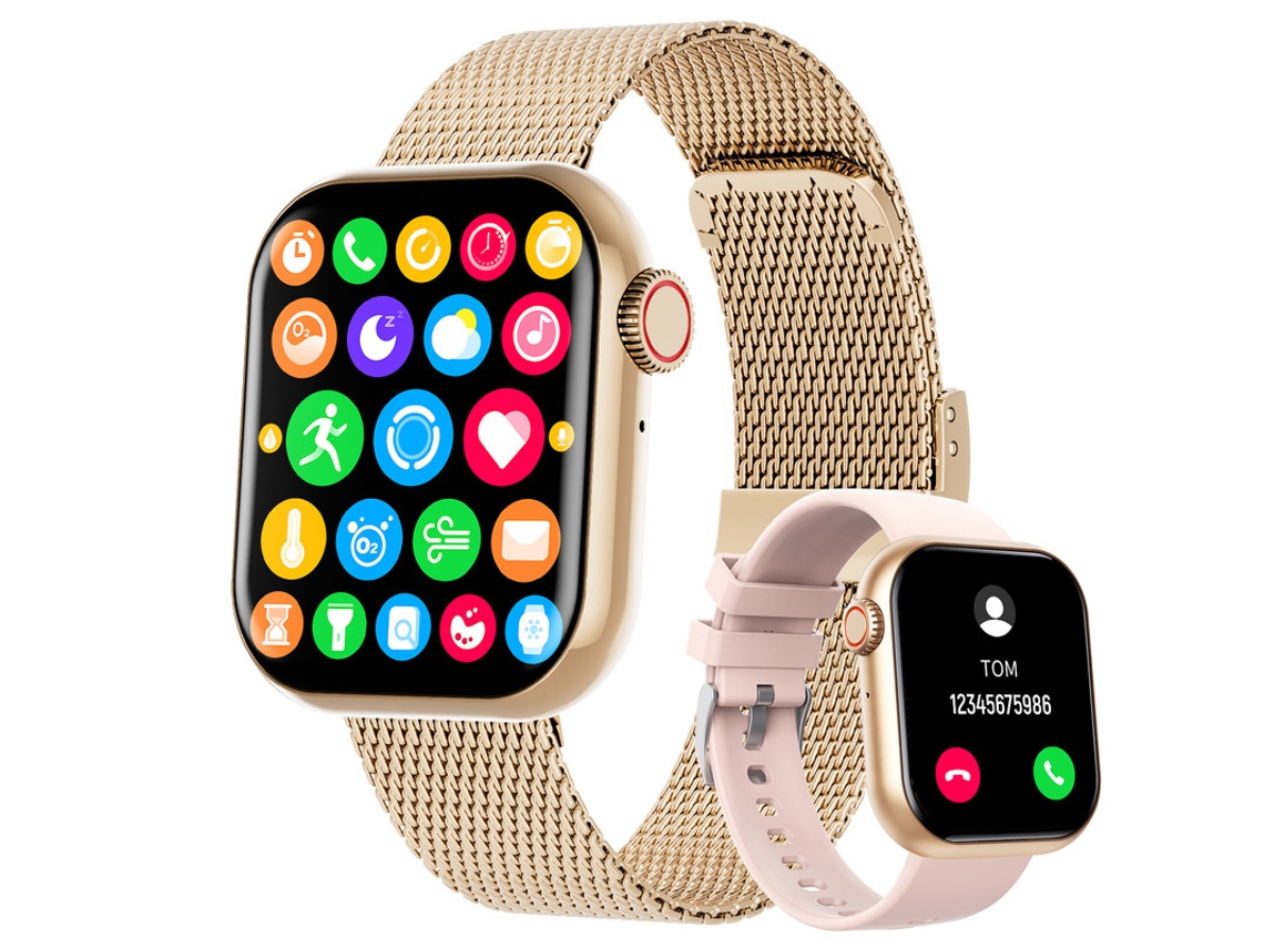 Smartwatch YIZHOOD Te650 1.91Inch 50 Modos de Desporto Ouro