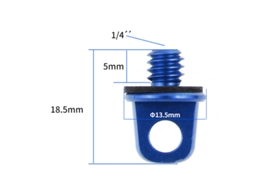 WT-33 Parafuso de 1/4 de Polegada Parafuso de Pega 1/4-20 Acessórios para Tripés