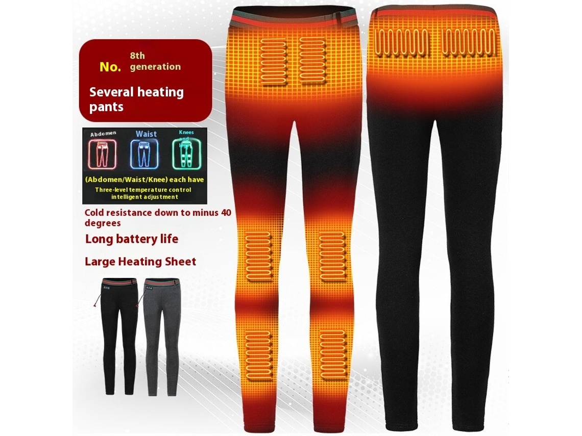 Stengoo Ht-08a Calças Térmicas Femininas Aquecimento Elétrico 8 Áreas 3 Níveis Impermeáveis Inverno