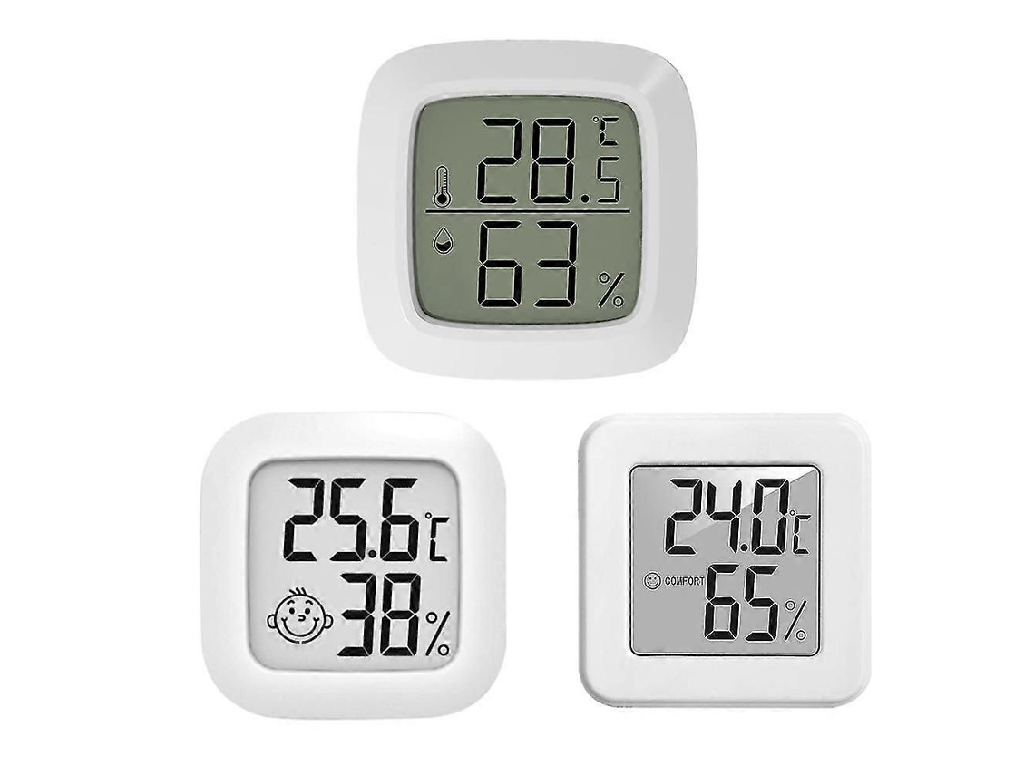 Novo Mini Termômetro Higrômetro Digital Lcd Eletrônico Para Ambientes Internos Com Sensor De Temperatura E Higrômetro Para Uso Doméstico