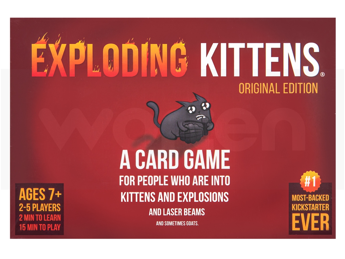Jogo de Cartas DIVER Exploding Kittens (Idade Mínima: 7 - Nível Dificuldade: Baixo)