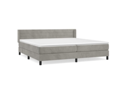 Box Spring Bed, Box Spring Beds Vidaxl Cinzeto Veludo (200 X 200 Cm)