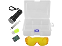 Kit De Detecção Vazamentos Ar Condicionado Automotivo Com Lanterna Uv Plástico,compatível...