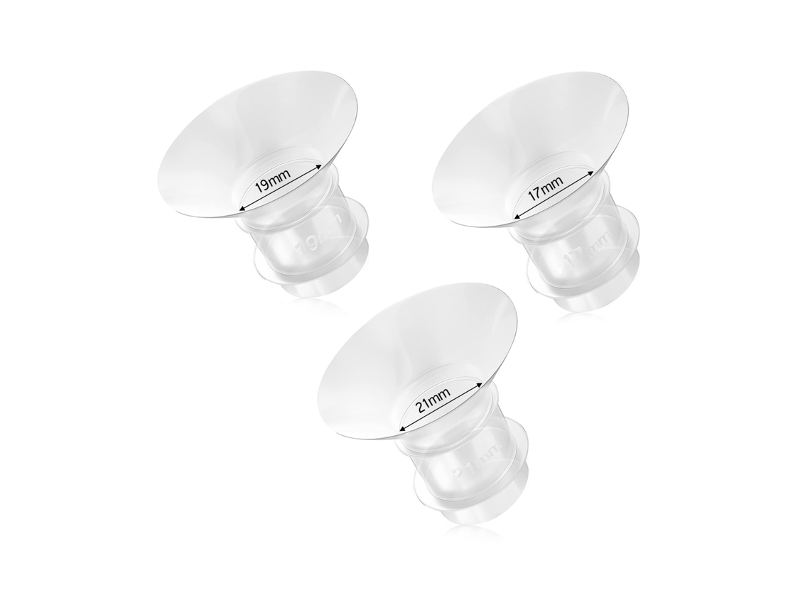 Primerox inserto de Flange para Bomba de Leite 19mm Silicone Alimentar Compatível Maymom Momcozy Spectra
