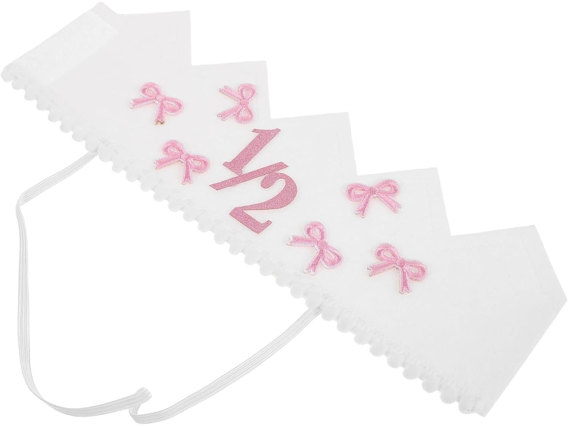 Coroa E Chapéu De Aniversário Para Bebê De 6 Meses E Meio Aniversário.