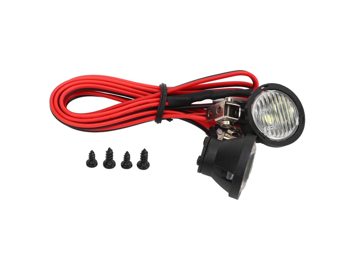 Faróis Led Universais Para Carros Rc De Crawler 1/10, Luzes De Teto Para Modelos De Carros Controle Remoto