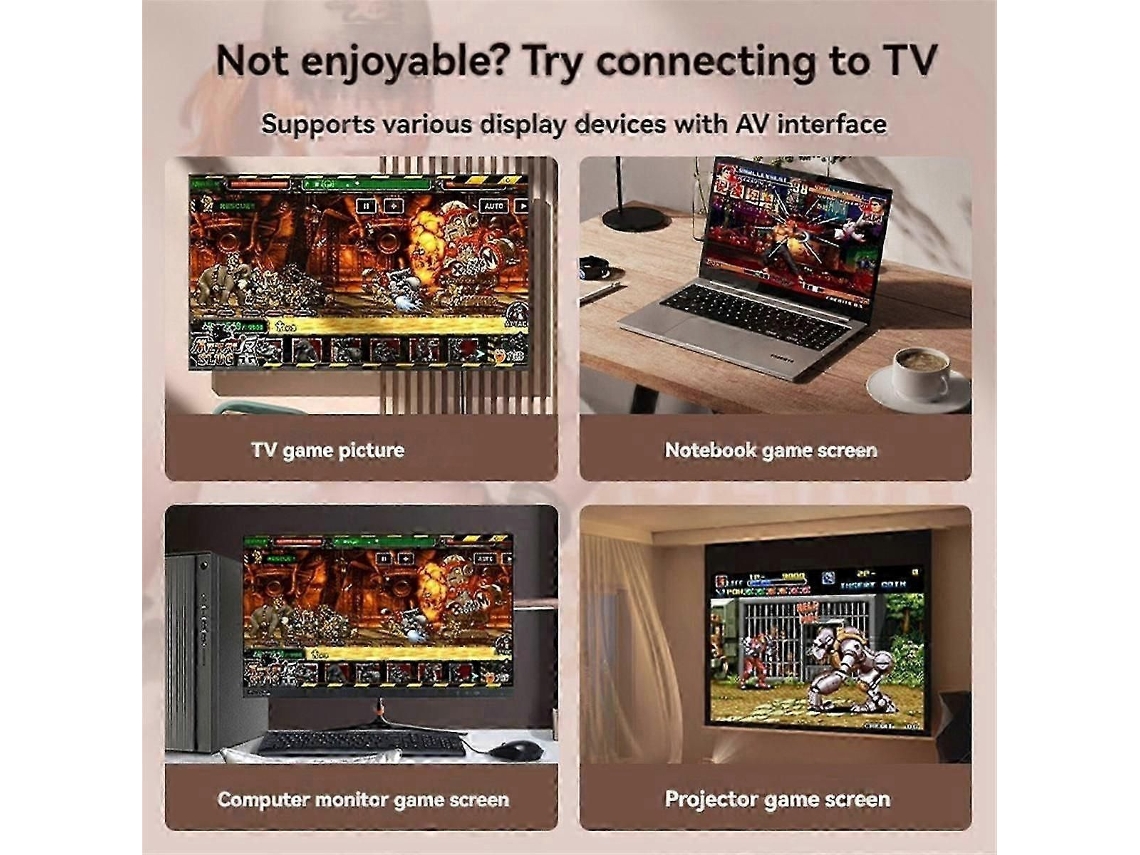 Console portátil GOKOCO com 6800 jogos, 8 GB, tela de 3,5 polegadas