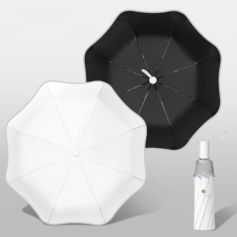 Guarda chuva Grande MDUG para Duas Pessoas, Automático e Proteção UV (branco)