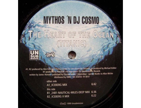 Vinil The Heart Of The Ocean Titanic Unsubmissive Records
