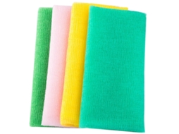 Toalhas de banho esfoliantes, feitas de nylon, macias e suaves para a pele, para uso no chuveiro e no corpo.