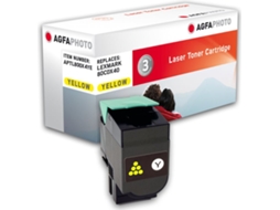 Gelb Kompatibel Tonerpatrone Für Lexmark Cx510de, Cx Agfaphoto (alternative Zu Lexmark 80c0x40, Lexmark 800x4)