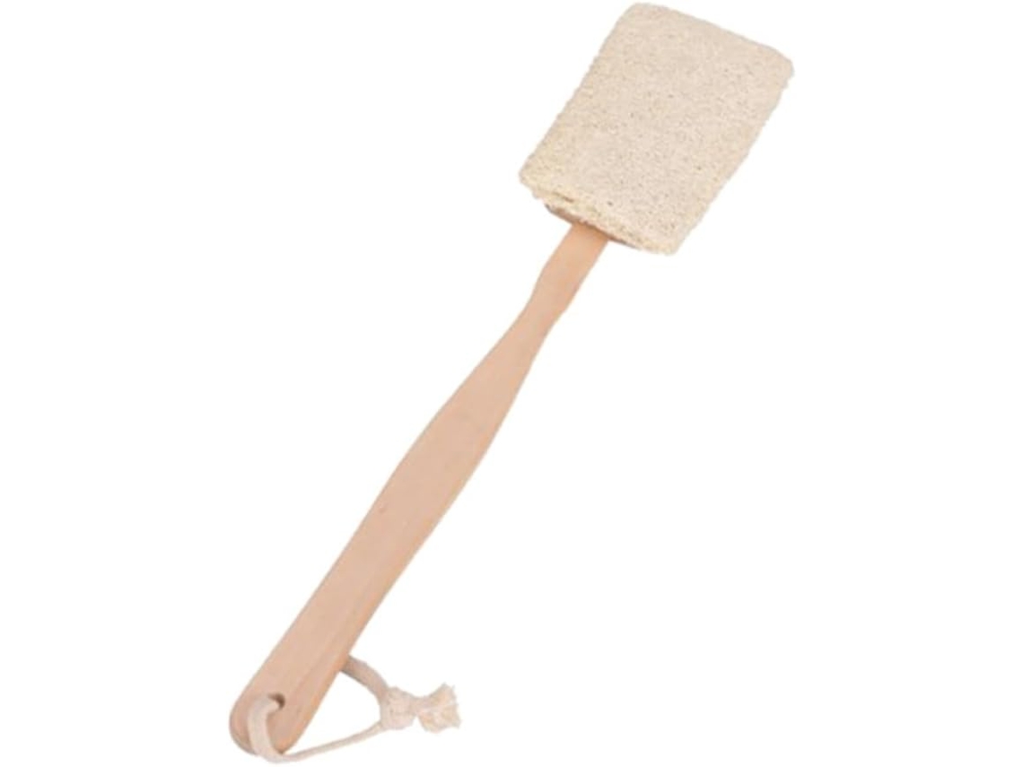 Escova De Bucha Vegetal Natural Para O Corpo, Cabo Longo, Escova Para As Costas Que Proporciona Maciez À Pele, Acessório