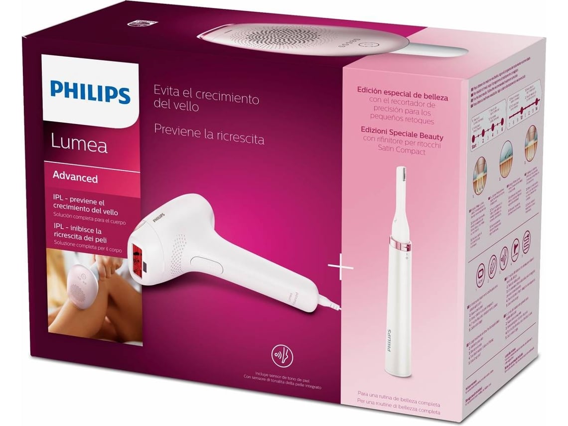 Depiladora Luz Pulsada PHILIPS Lumea Advanced BRI920/00 (IPL - Multi-zonas  - Corrente)